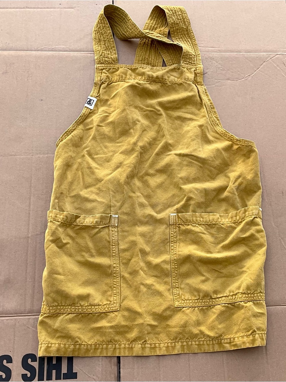 Hadley & Bennett Smock Apron in Yuzu